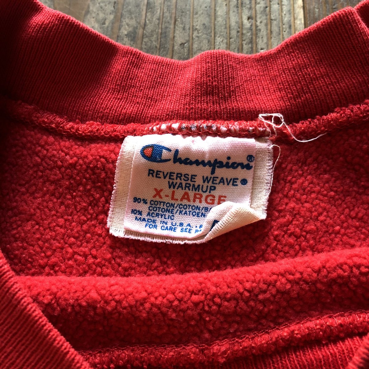 80's〜90'sUSA製BOSTON UNIVERSITYチャンピオンリバースウィーブXL