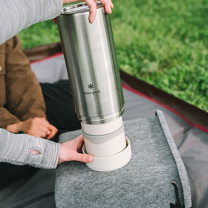 新品） peak 保温可能弁当箱 トバチ3 食器セット グレー snow peak