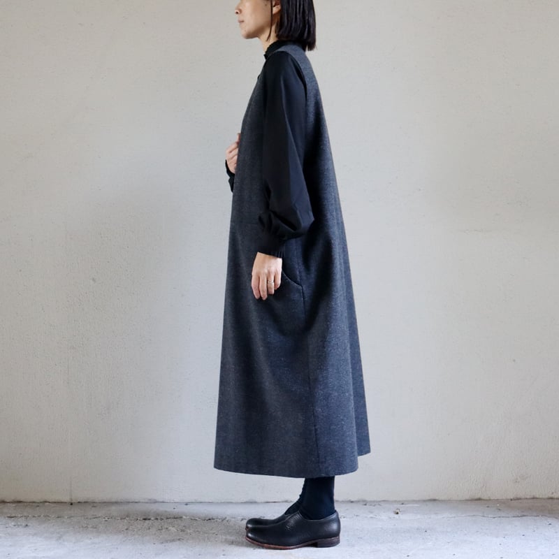 atelier naruse アトリエナルセ コットンウールヘリンボンジャンパー