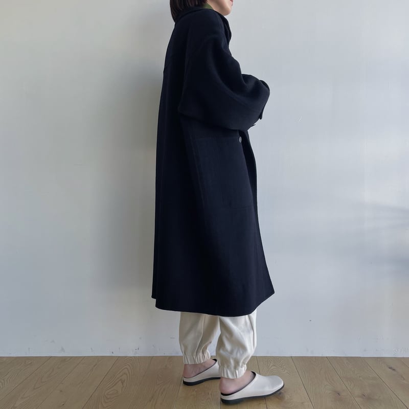 nokcha original】HAND MADE oval coat/navy_no030