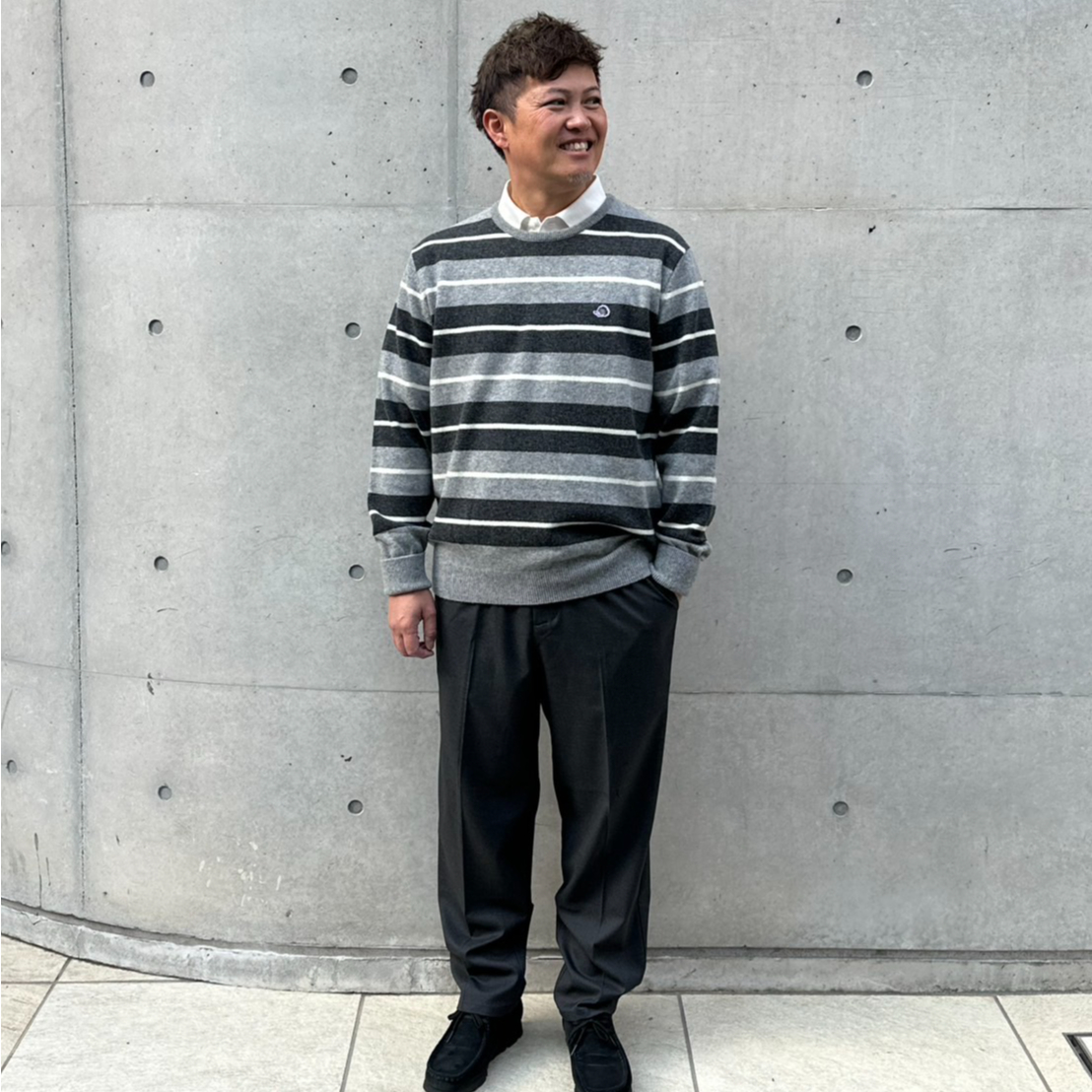 CLUBHAUS Center Press Easy Pants - Graphite | C