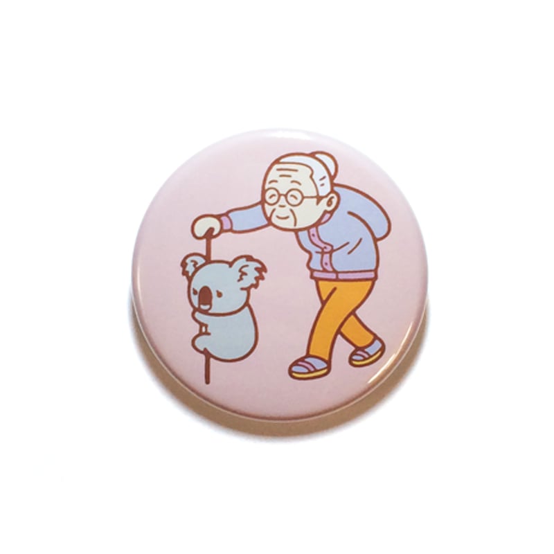 コアラ：おばあちゃん バッジ | OKIMI ONLINE STORE