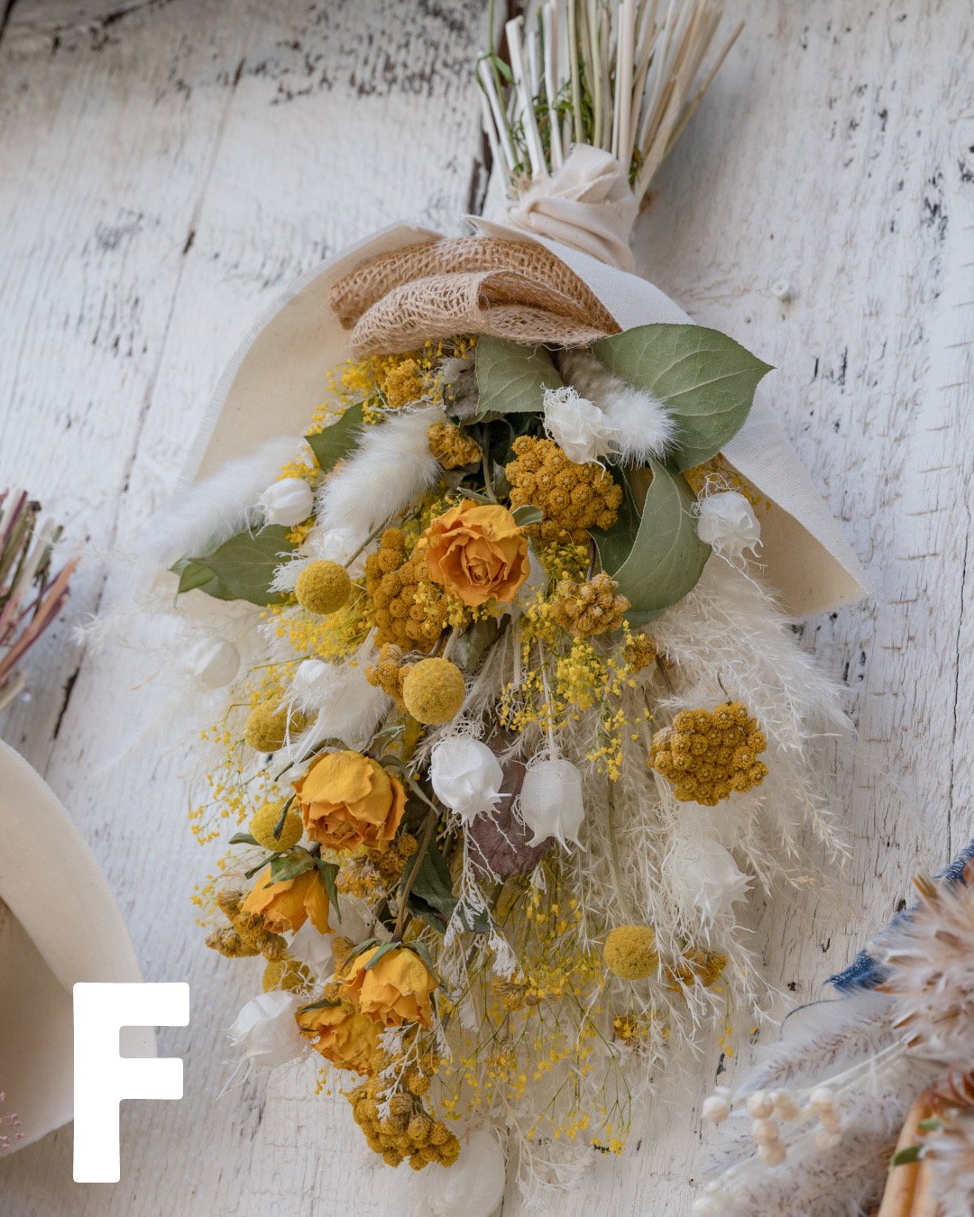 ドライフラワー スワッグ ガーランド ピンク 林檎 バラ ドライフラワー