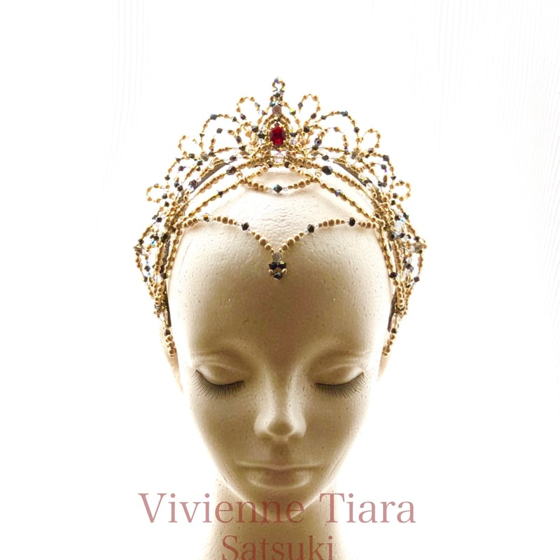 ゴールドのティアラ＊バレエティアラ（NO.208） ゴールドのティアラ