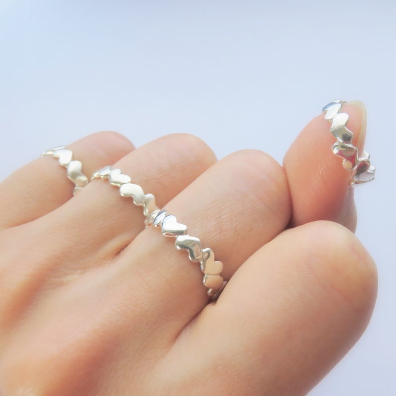 motifs ハート♥ピンキーリング 普段使いのシルバージュエリー【受注