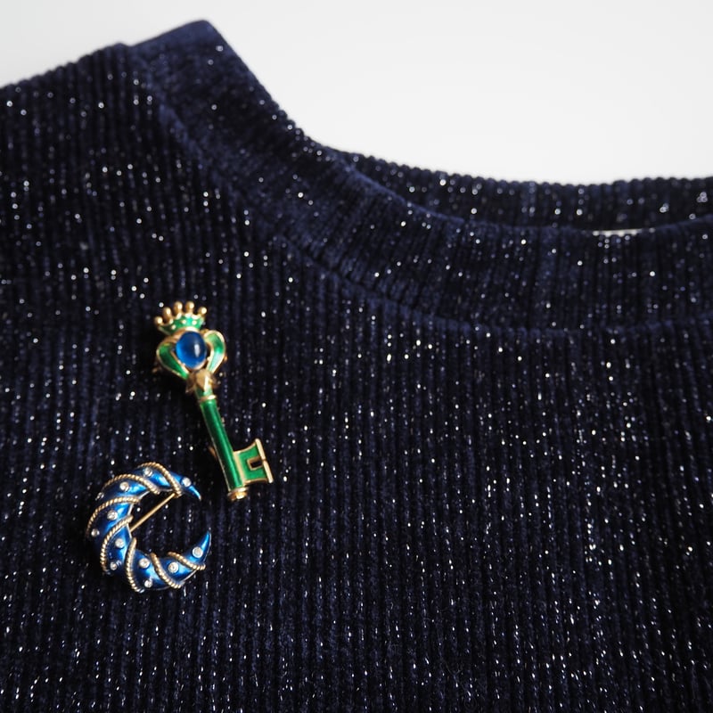 TRIFARIトリファリ 王笏 セプター ハートクラウン キーミニブローチ