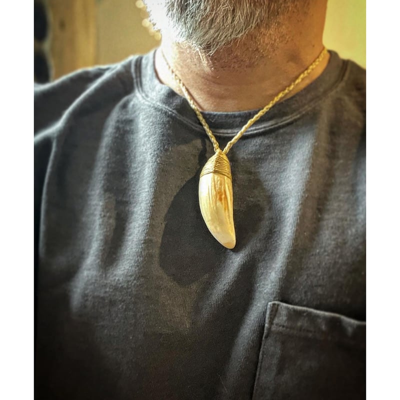 ボーンカービング鯨歯ネックレス WL-233 | Ocean's Bone Carvings