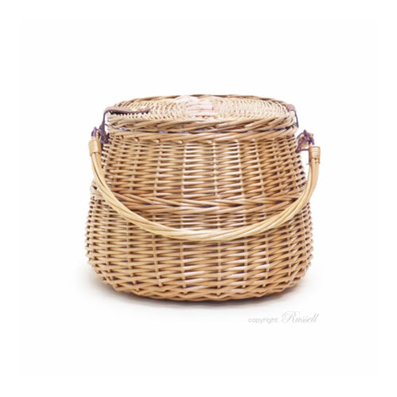 品番800-Lサイズ 内布付き ハンドル付き かごバスケット 【かごのお店