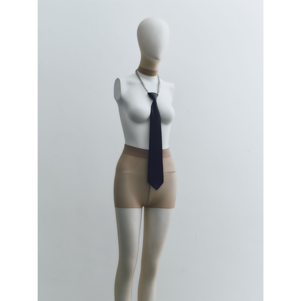 chain tie - black | KISHIDAMIKI