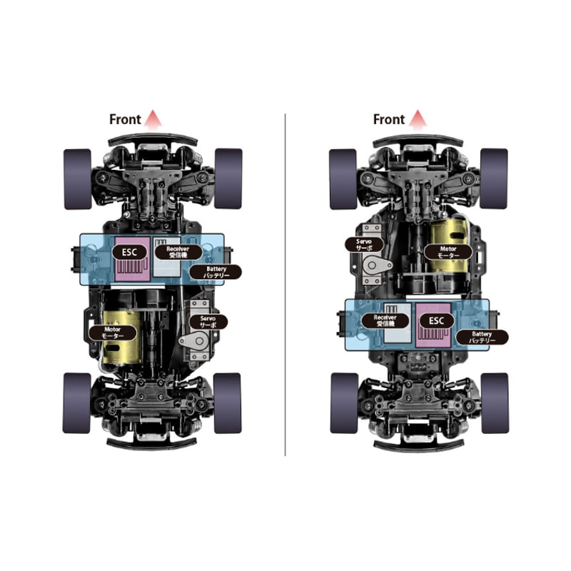 タミヤ 1/10RC ミニクーパーレーシング (MB-01シャーシ) 組み立て
