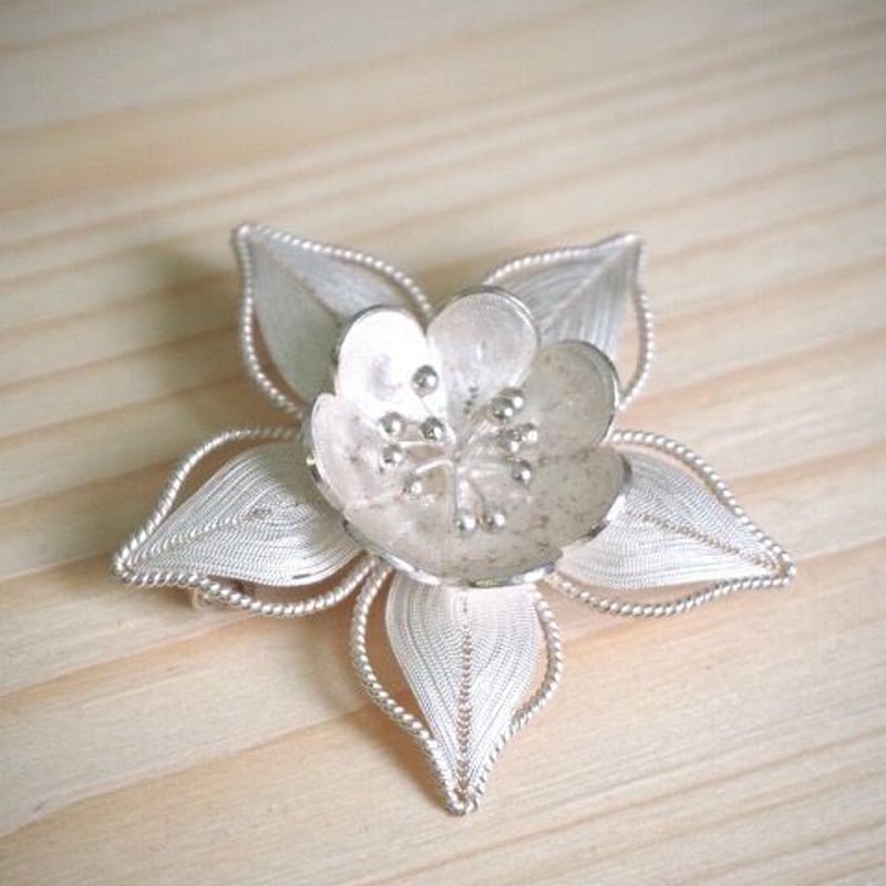 テルキャーリ銀線細工ブローチ120 | トルコの手仕事雑貨店 イスタンブ