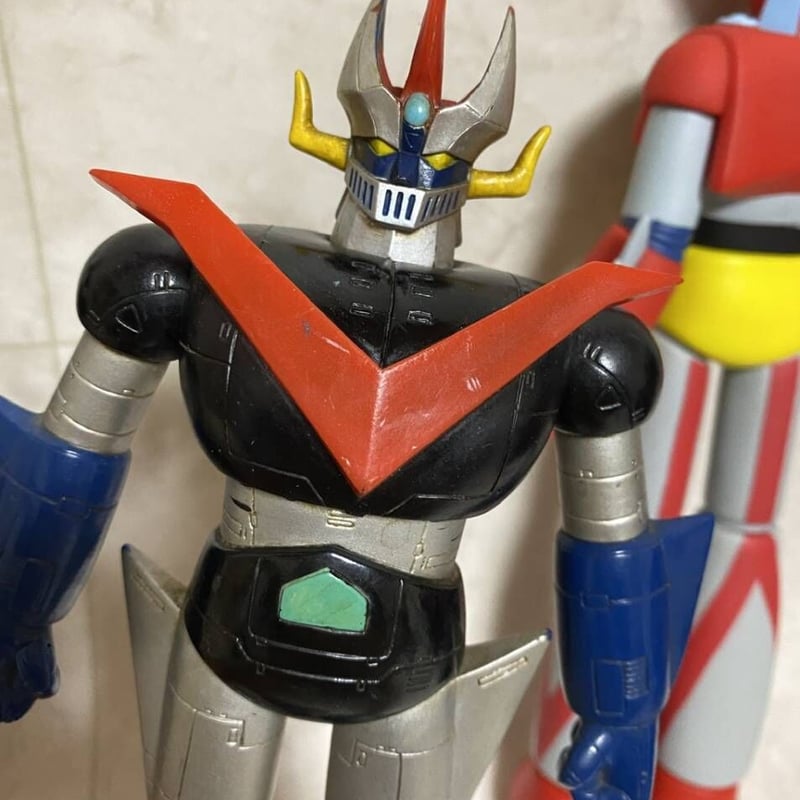レトロ]BANPRESTO マジンガーZ ゲッター1 ビッグサイズソフビ、BANDAI