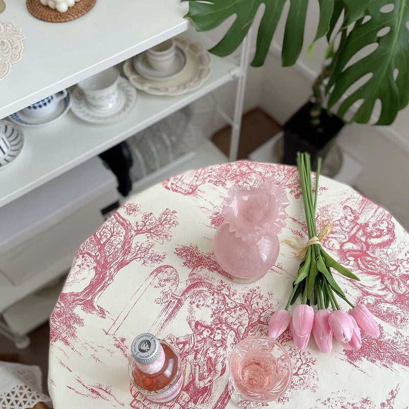 一部即納】トワルドジュイ柄テーブルクロス | Cherry Sugar