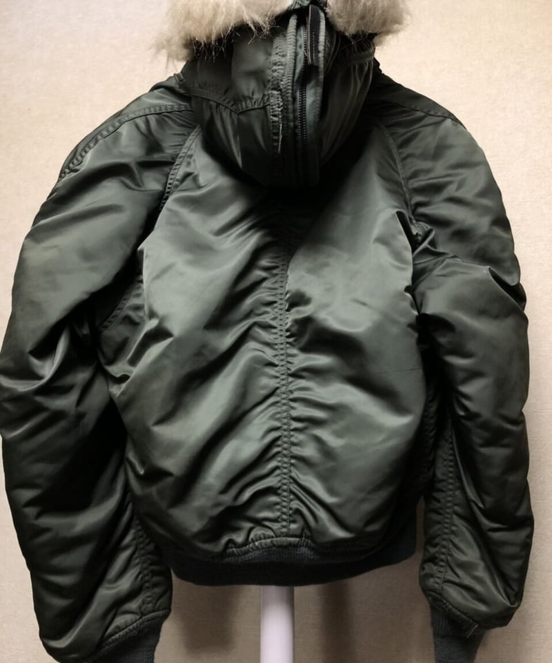 米軍支給年代民間IDEAL社ジッパーN-2B〉U.S.A.製85,s民間ALPHA社