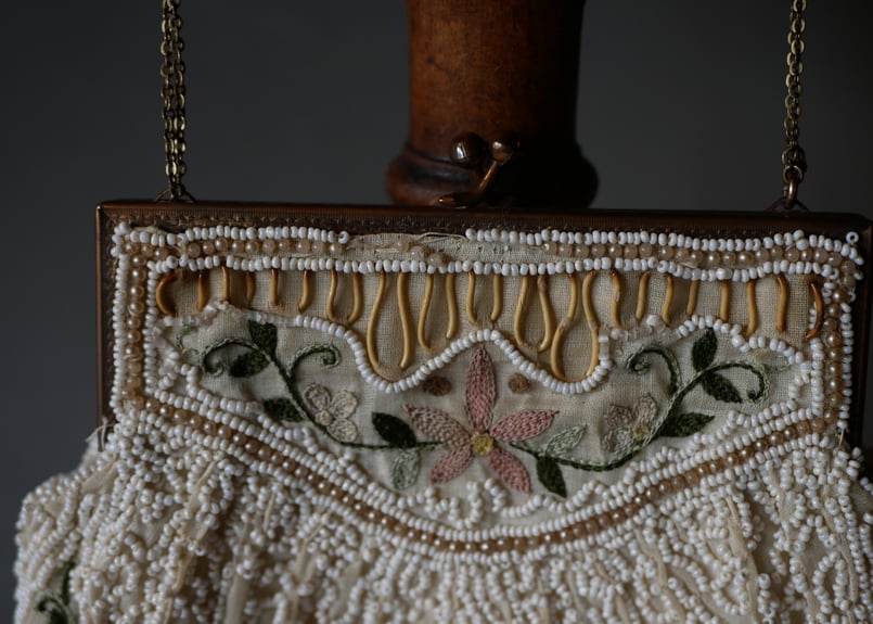 ビーズバッグ フランスアンティーク サック フランス アンティークの