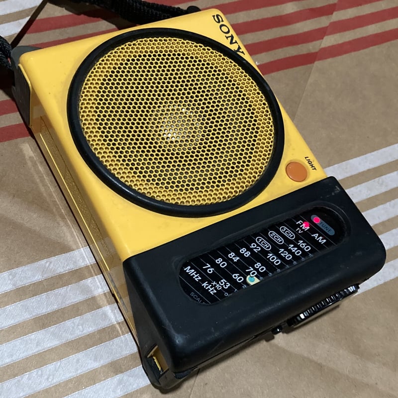 SONY SPORTS icf-s75 イエロー SONY ソニー SPORTS ICF-S75 FM/AM 防水