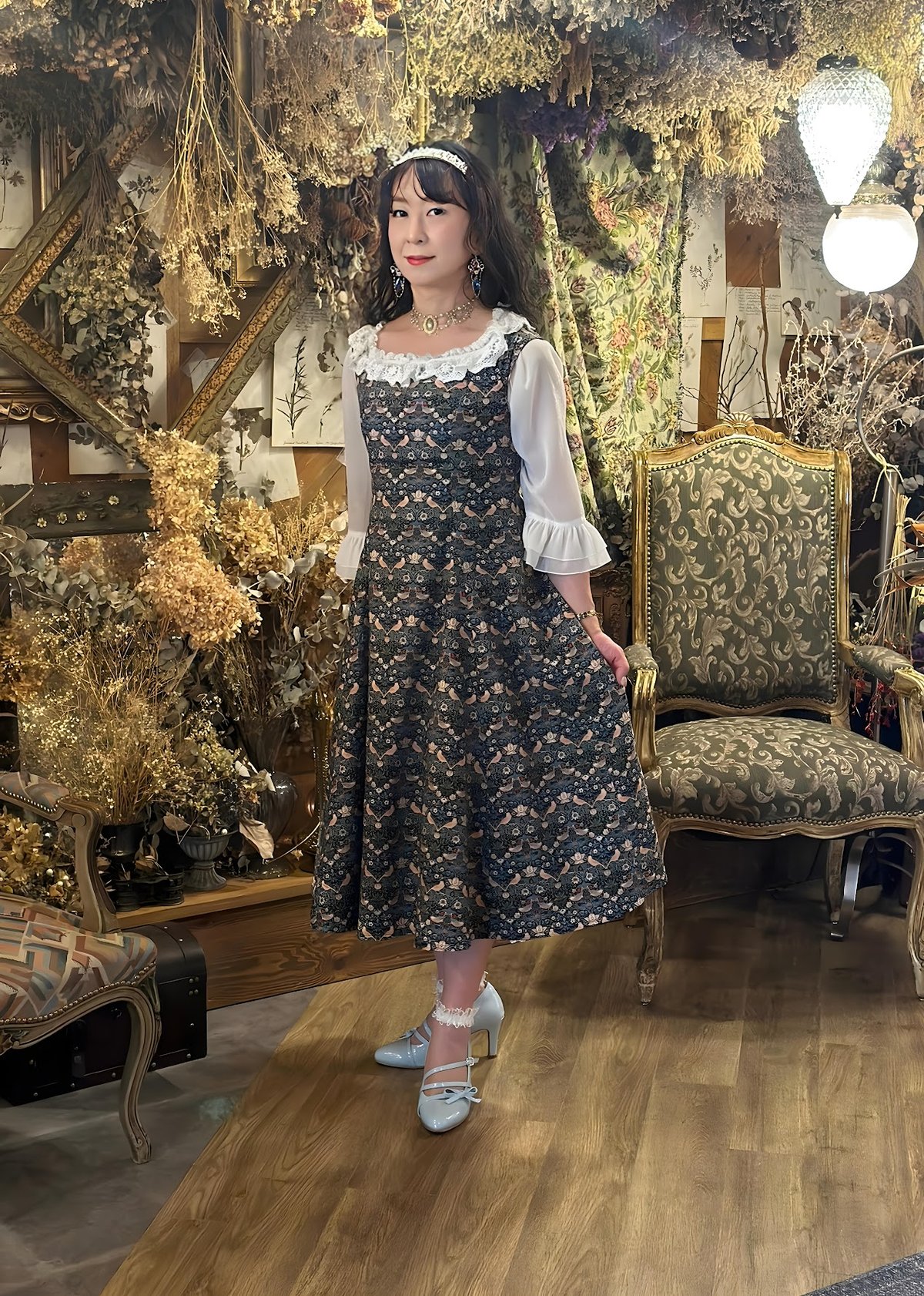 型紙】 三色すみれの夏 3型 ジャンパースカート [KO104] | Roses on th