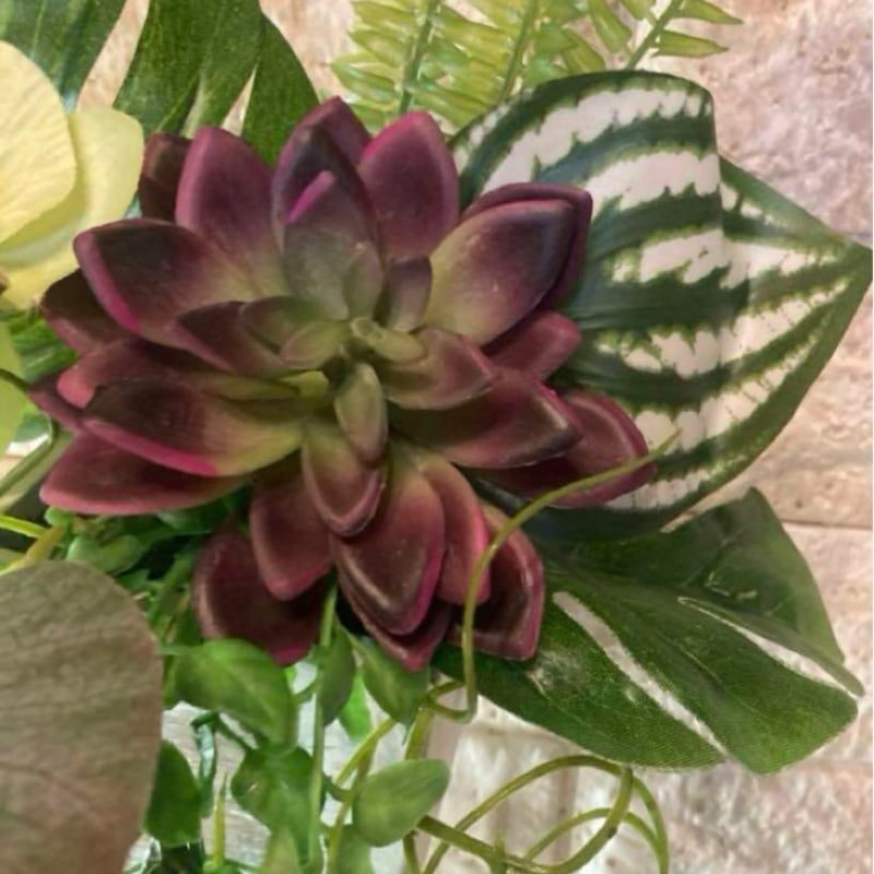 光触媒 人工観葉植物 ウォールグリーン フェイクグリーン 南国風壁掛け