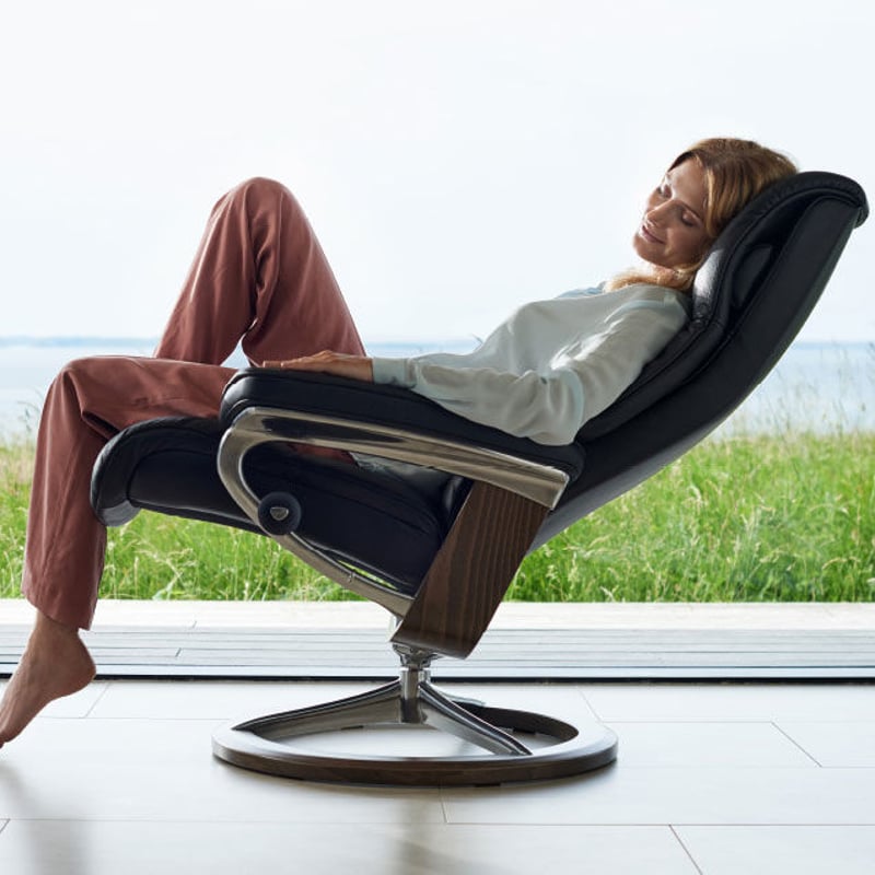 Stressless/ストレスレス ビュー シグニチャー (S)(M) シルバーグレー