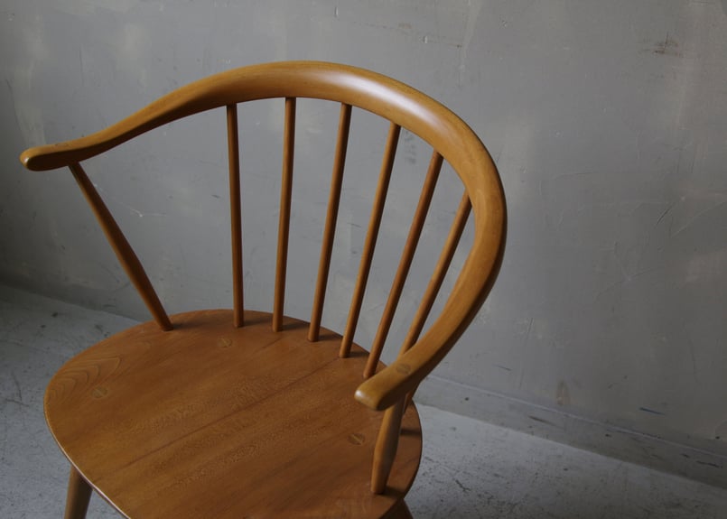 ✶ ERCOL アーコール スモーカーズ(カウホーン)チェア S-339 | mumokute