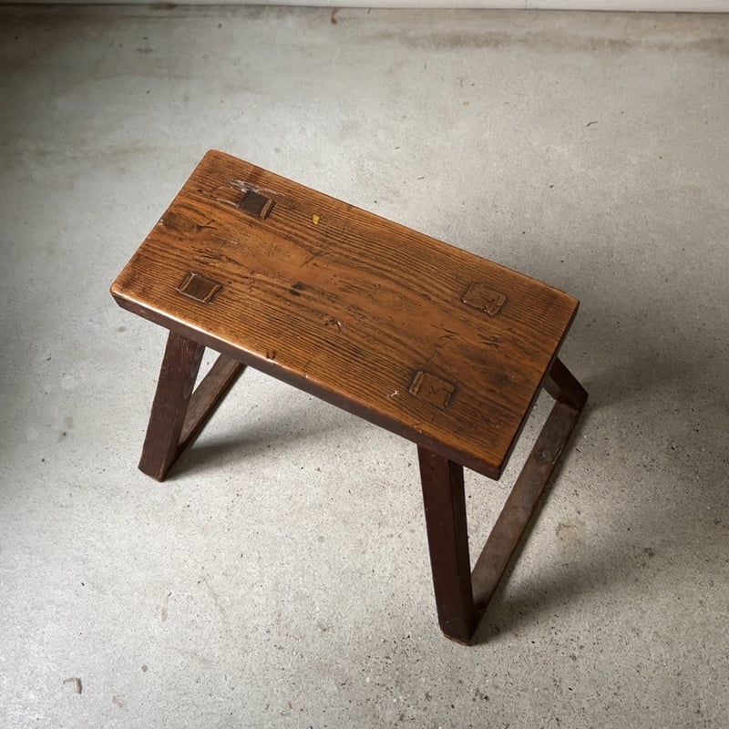 アンティーク クラフトチェア 昭和期 木製腰掛け 農家の椅子 作業イス