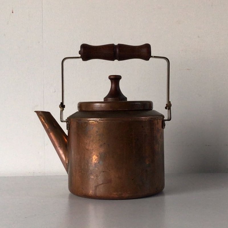 ヴィンテージ純銅ケトル 森井金属製 カナディアンケトル 銅やかん