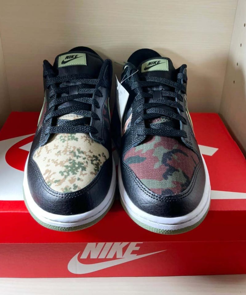 定価販売／送料込】新品NIKE DUNK LOW SE Black Multi-Camo |