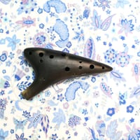 ティアーモ オカリナ アルトF シングル管 黒陶シリーズ 合奏モデル 6F