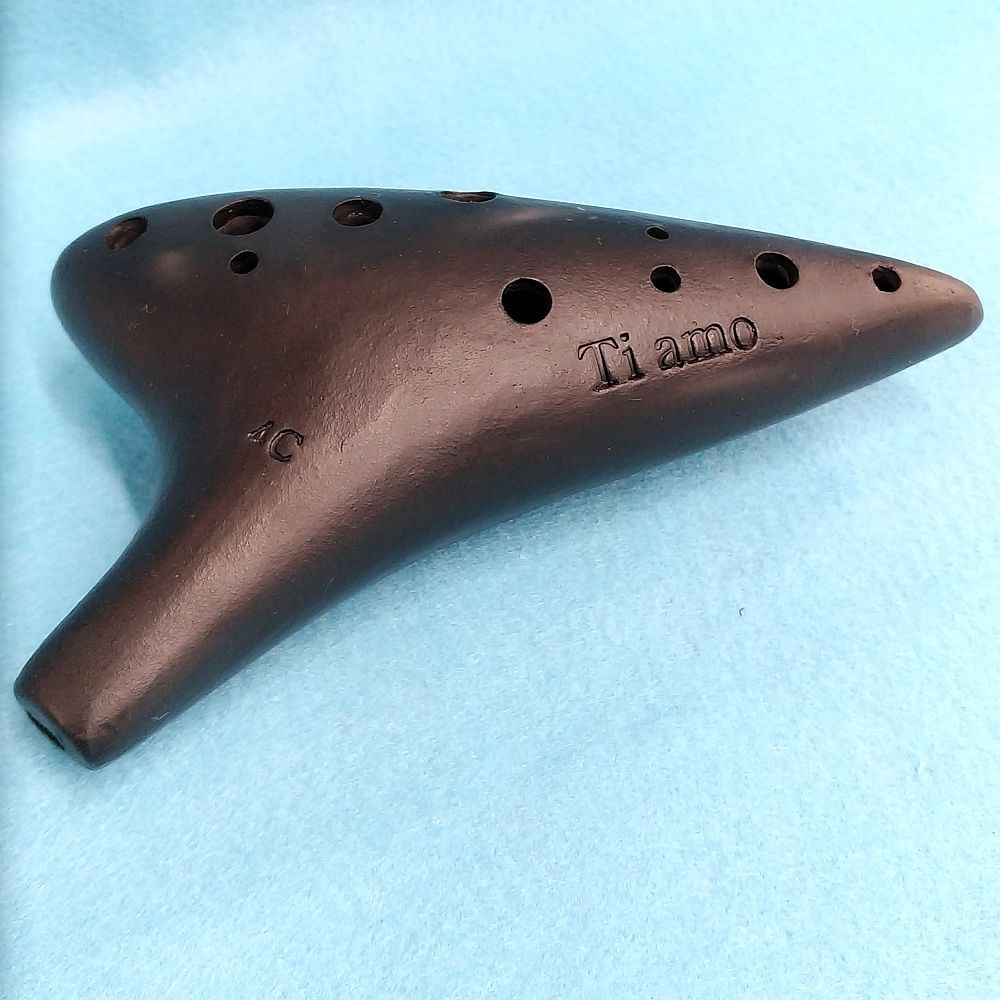 ティアーモ オカリナ アルトC シングル管 黒陶シリーズ合奏モデル 4C