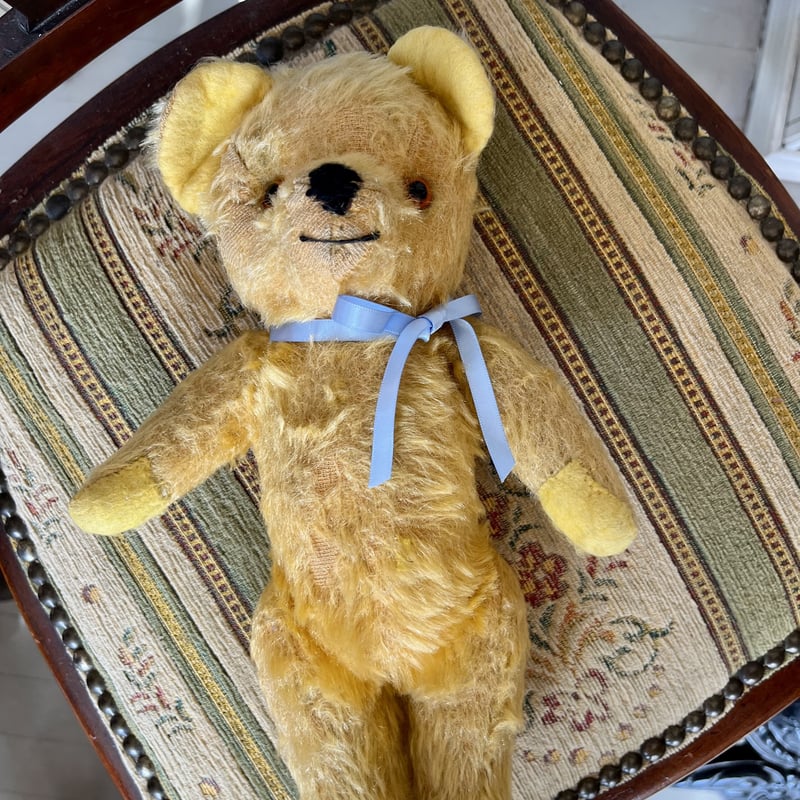 ○tb-16/はちみつ色のテディベア | PISKEY -イギリスのふるいもの