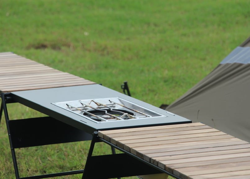 キッチン&テーブル連結用ブラックプレート | アイアン工房 CAMP SHOP