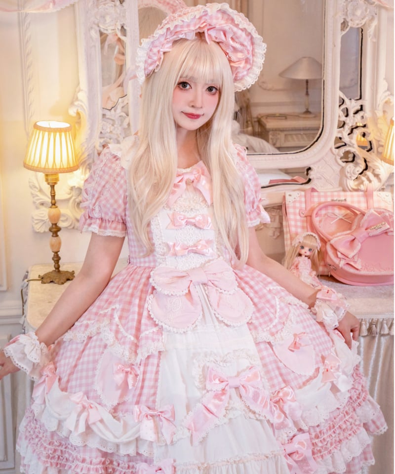 青木美沙子コラボ「ハートコンチェルト」ワンピース＆小物（ピンク