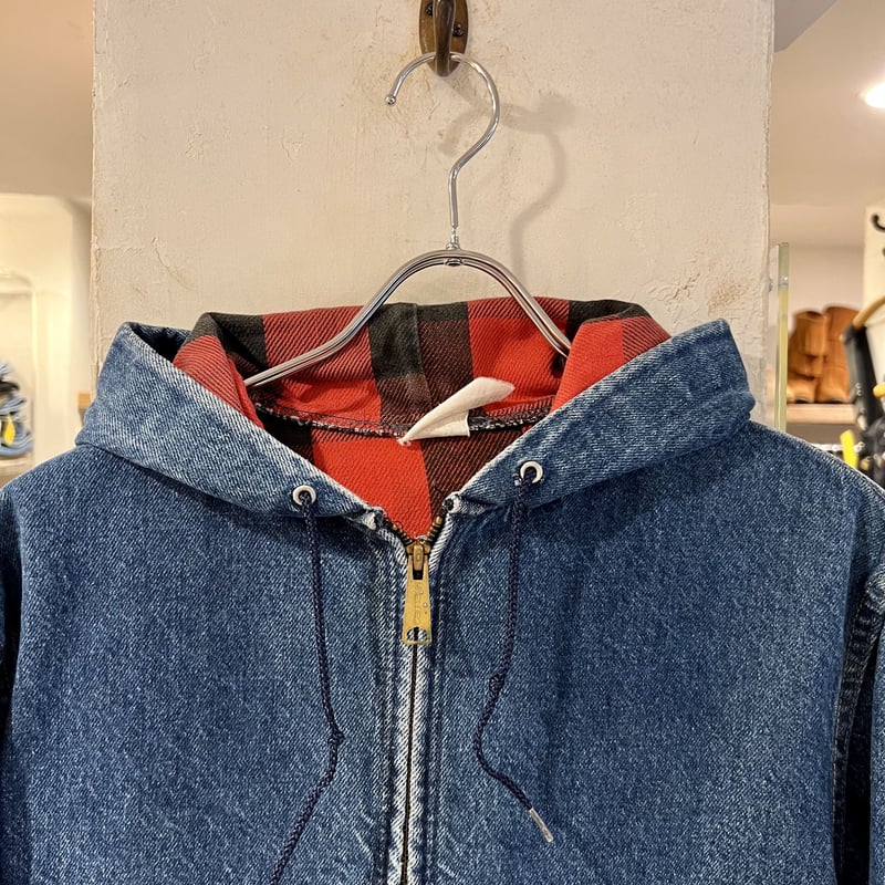 80s Carhartt アクティブジャケット カーハート デニム地 ワーク