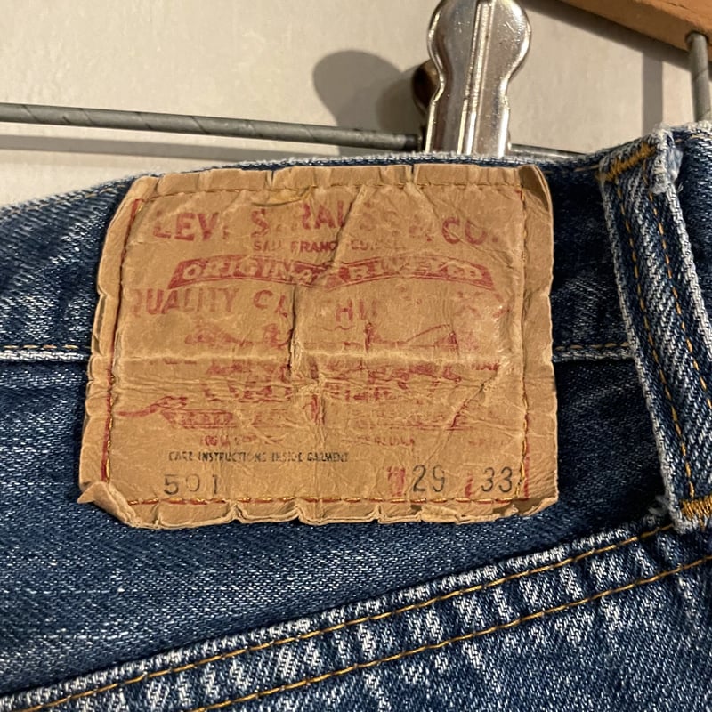 70s Levi's 501 66前期 28×29 リーバイス バックポケット シングル