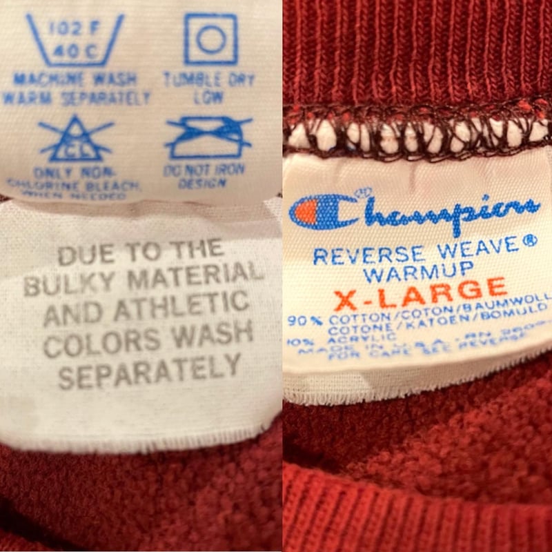 Champion Reverse Weave 80s USA製 トリコタグ 2枚タグ XLサイ