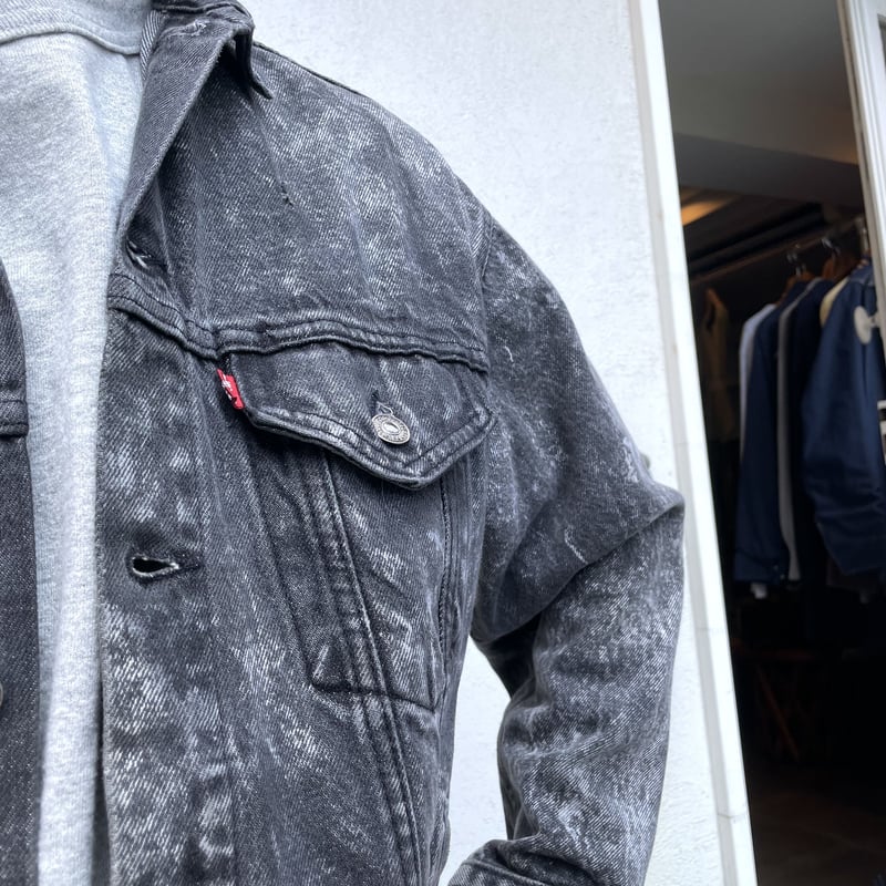 80s Levi's 57508-0256 ブラックデニムジャケット USA製 リーバイス 1