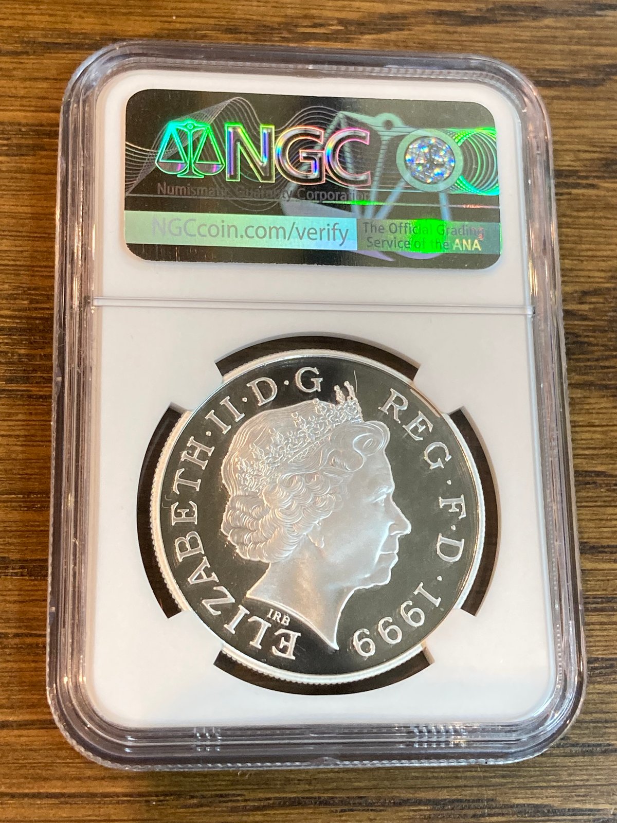 NGC鑑定PF68UC 1999年 イギリス ダイアナ妃追悼祈念 5ポンド銀貨
