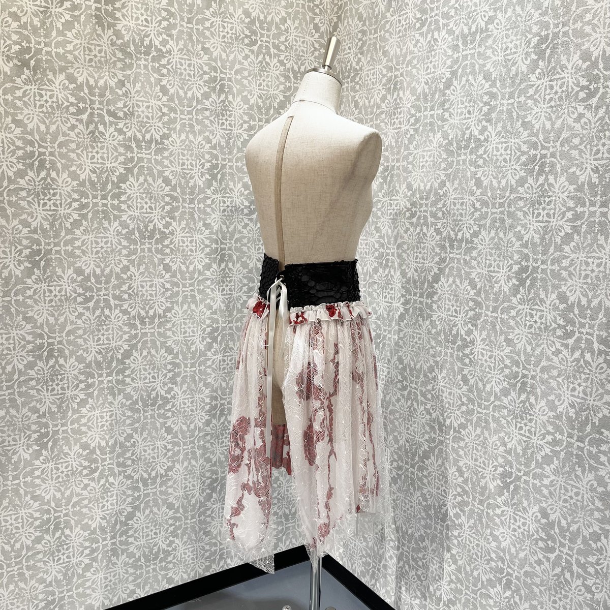 h.NAOTO】 Blood Rose Dragon leather Lace corse