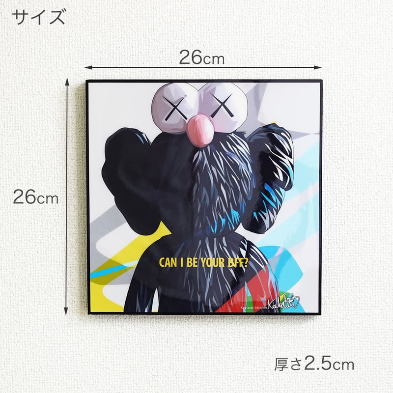 ポップアートフレーム KAWS/カウズ 】フレームポスター Flame Poster