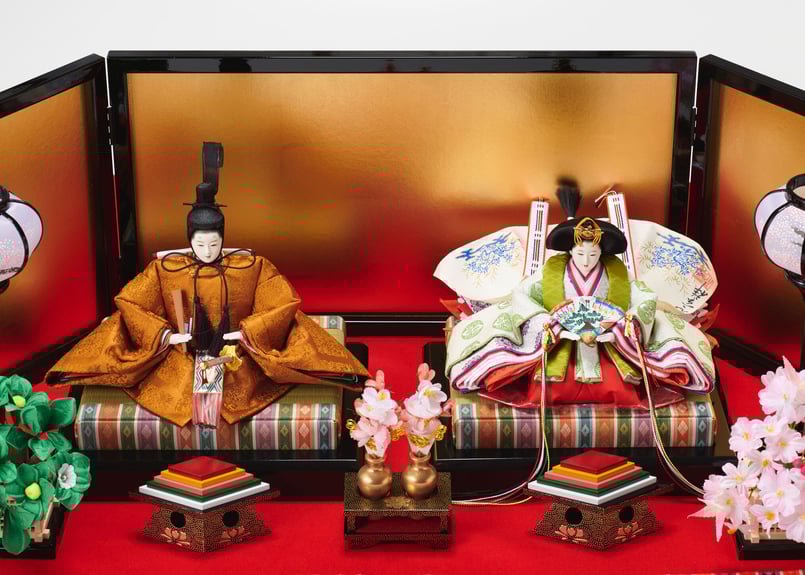 雛人形 親王飾り 黄櫨染 「令和即位礼のおひなさま」 | 京人形みやけ