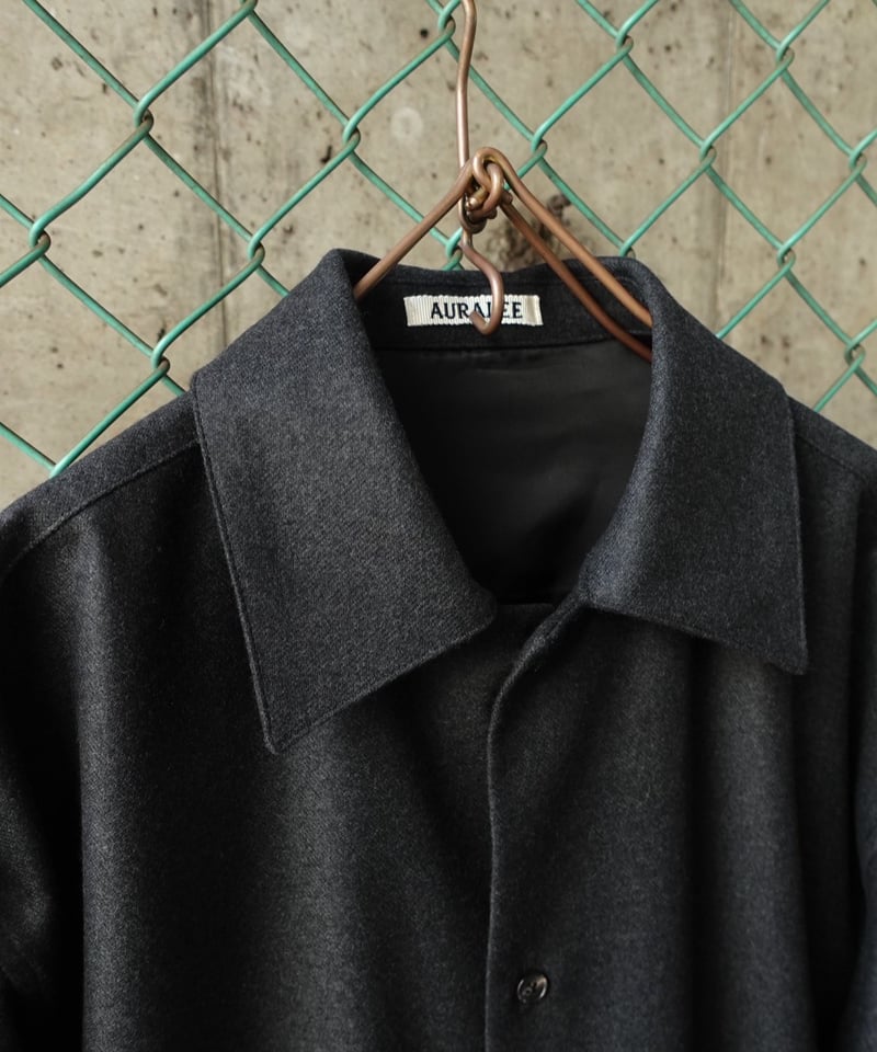 AURALEE(WOMENS) / WOOL FULLING FLANNEL SHIRT |