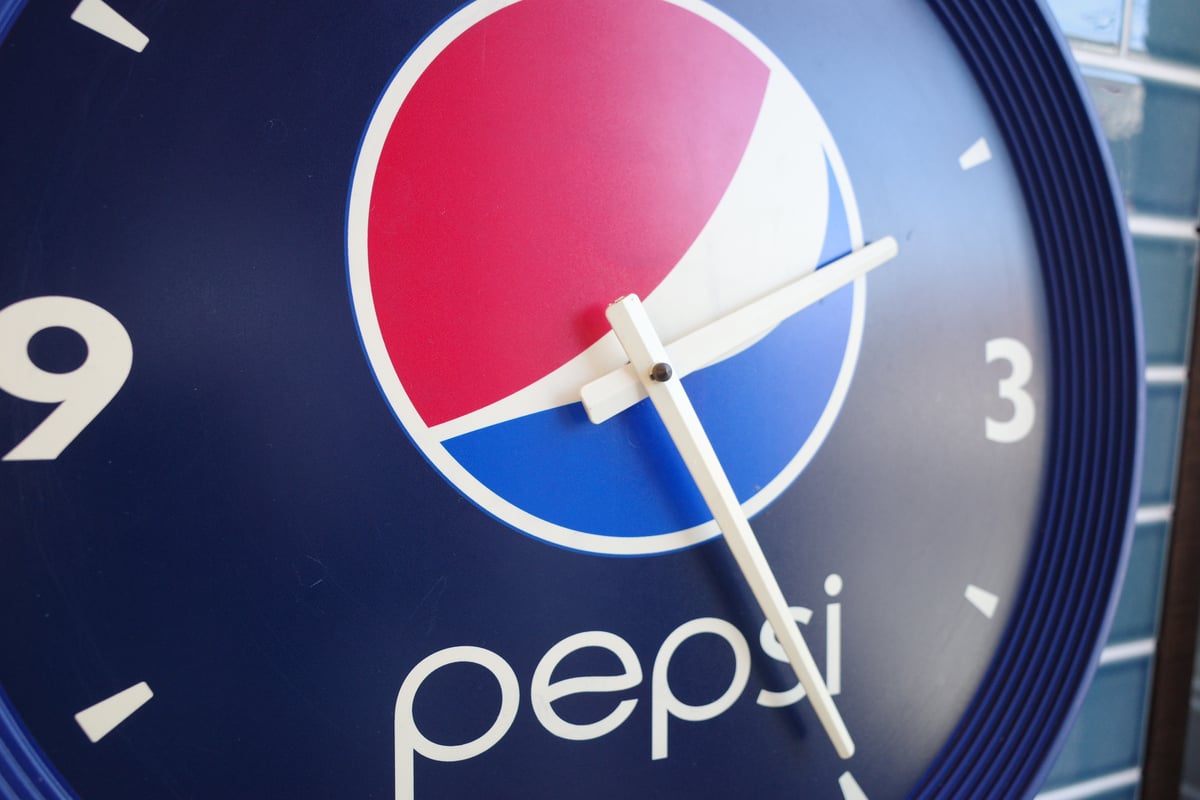 ビンテージ PEPSI ペプシ 壁掛け時計 IMPACT アメリカ製 インテリア
