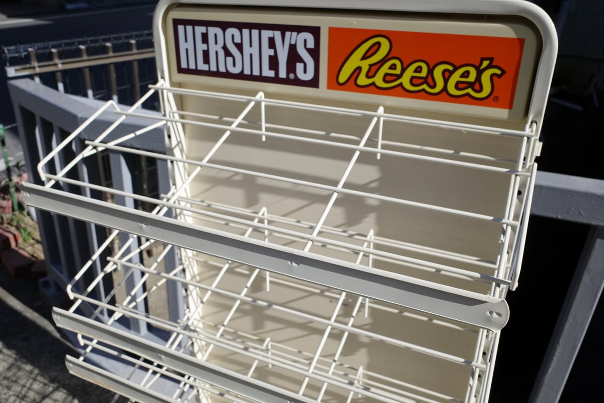 ビンテージ 希少 HERSHEY'S Reese's ハーシーズ ディスプレイラック 棚