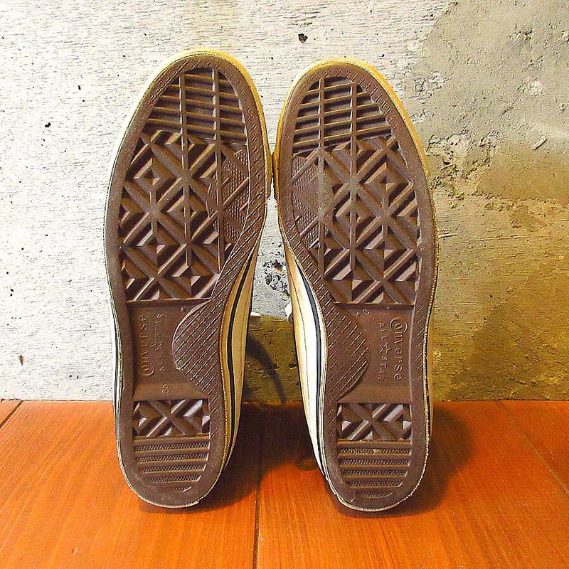 ビンテージ80's○CONVERSEオールスターHIラメチェッカーsize 8○230811k
