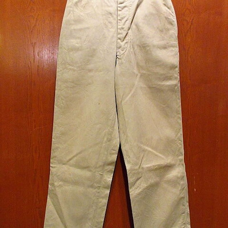 ビンテージ50's○U.S.ARMY M-1945ボタンフライチノトラウザーズ W70cm