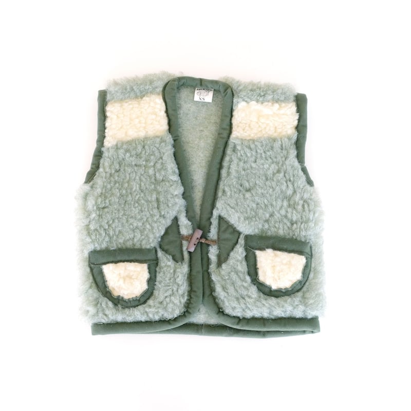 キッズボアベスト グリーン | Polka.