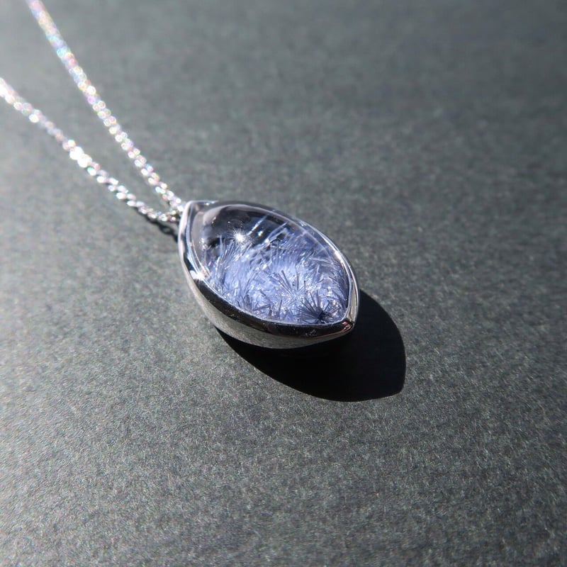 Necklace】デュモルチェライトインクォーツD | FREESIA