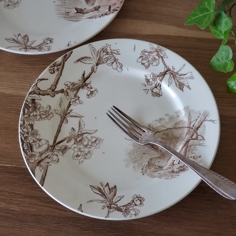 Creil&Montereau クレイユモントロー 桜のプレート | リボンときどきネコ