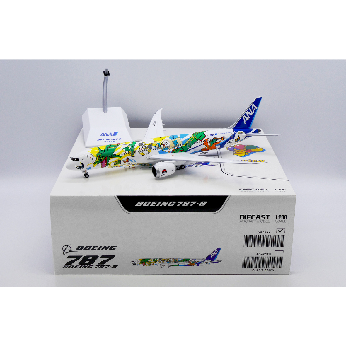 非売品・新商品情報】1/200 787-9 ANA「ピカチュウジェット NH」 JA89