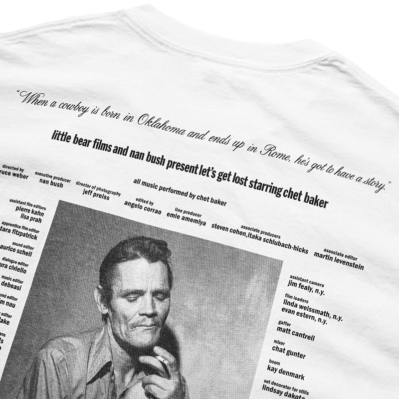 Let's get Lost × weber] T shirt (Monochrome) |